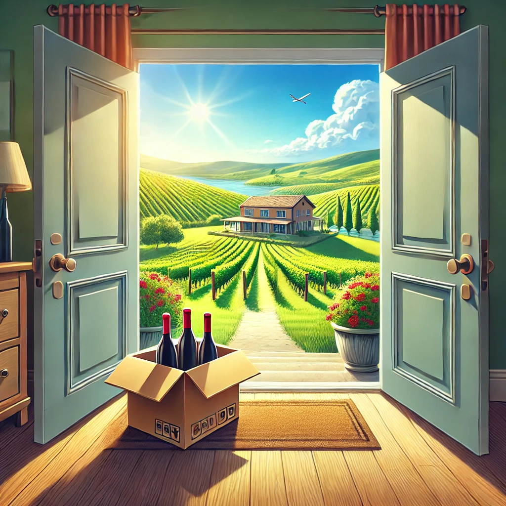 Wine club bottles
