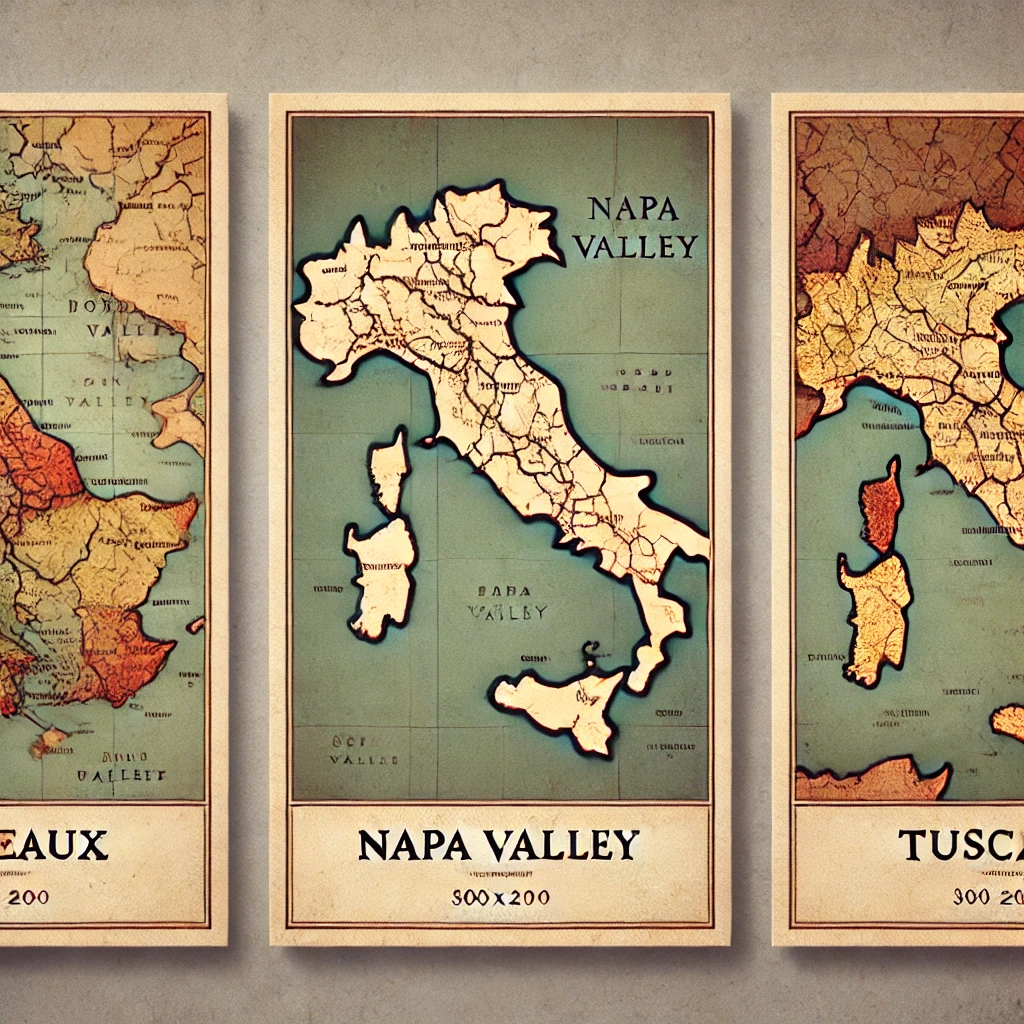 Map of wine regions